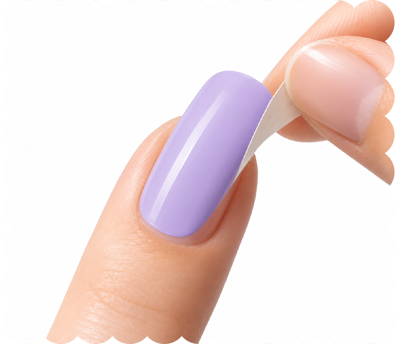 If stuck wrong, simply peel and reapply
