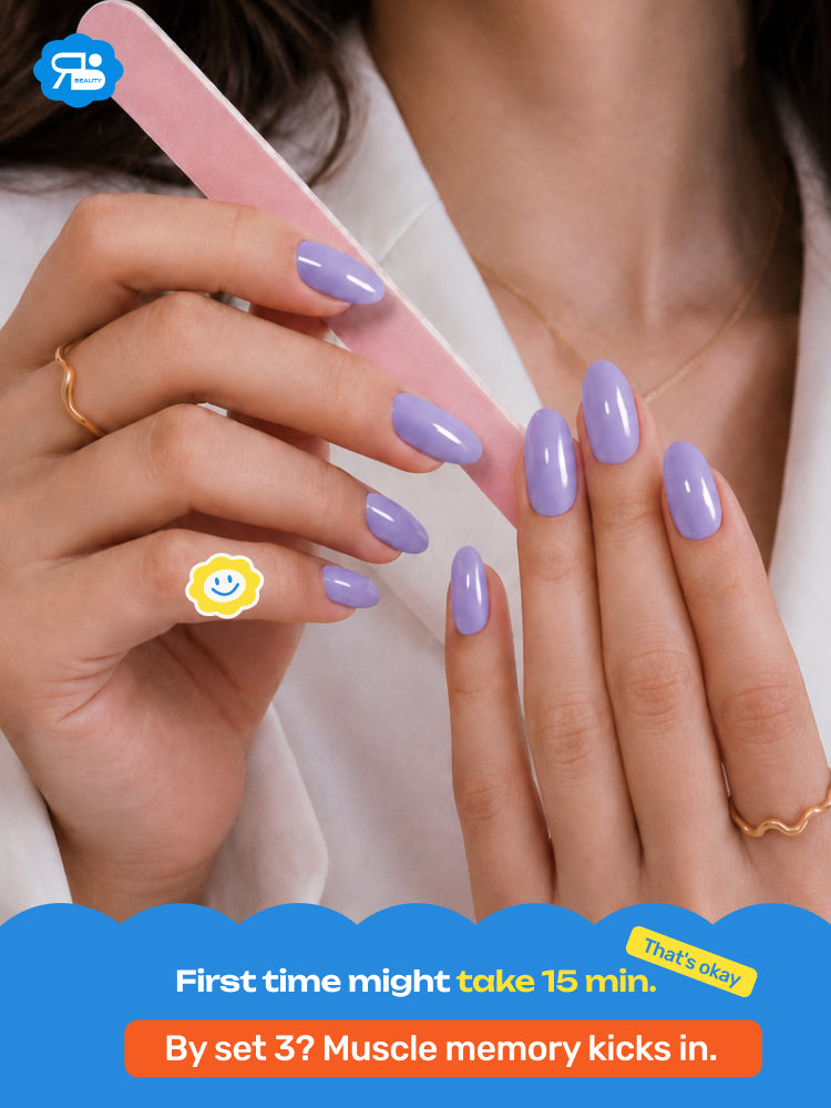 Lilac Whisper - ROS Beauty Nail Stickers