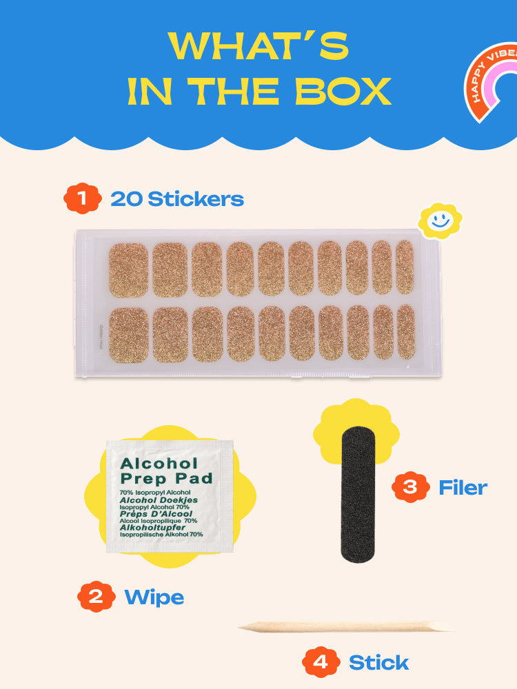 Golden Hour - ROS Beauty Nail Stickers