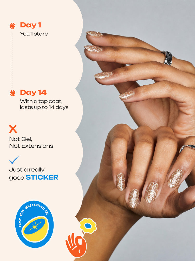 Golden Hour - ROS Beauty Nail Stickers