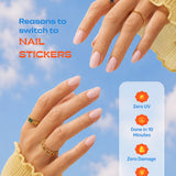 Latte Love - ROS Beauty Nail Stickers