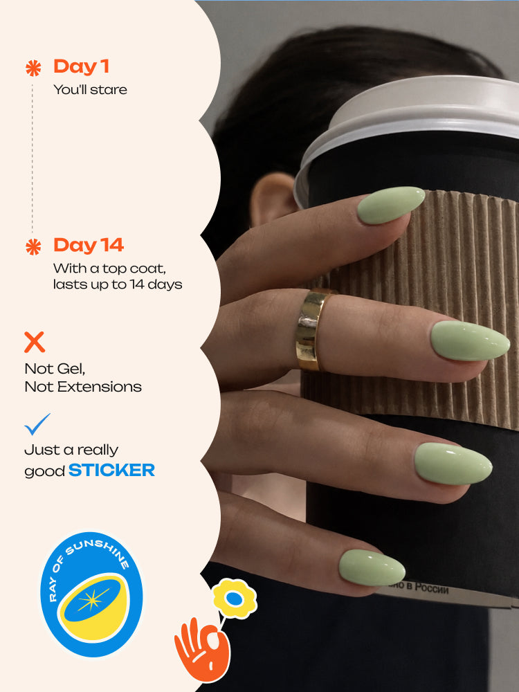 Matcha Mood - ROS Beauty Nail Stickers