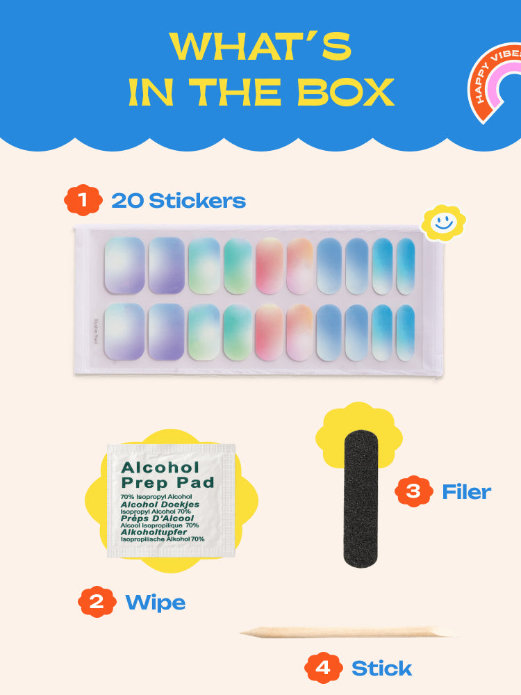 Slushie Swirl - ROS Beauty Nail Stickers