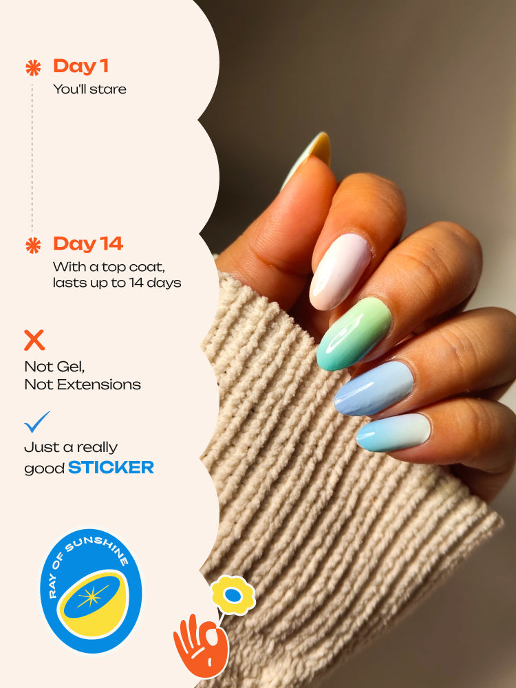 Slushie Swirl - ROS Beauty Nail Stickers