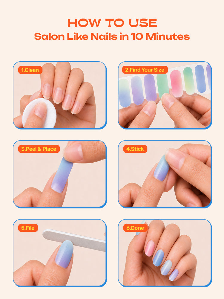 Slushie Swirl - ROS Beauty Nail Stickers