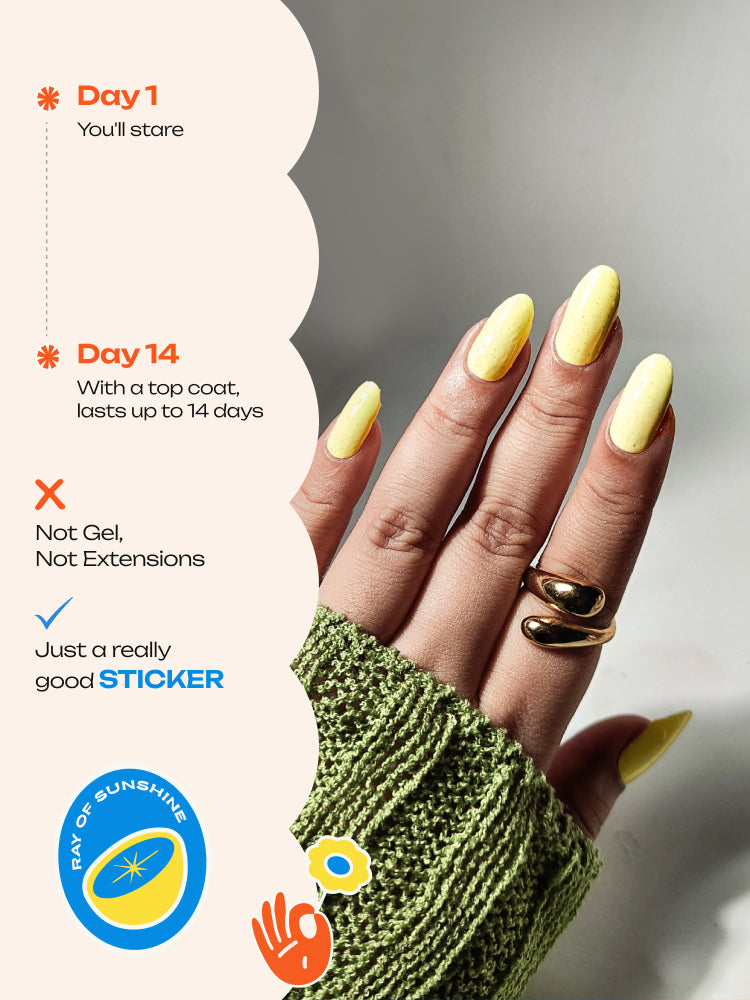Glazy Daisy - ROS Beauty Nail Stickers