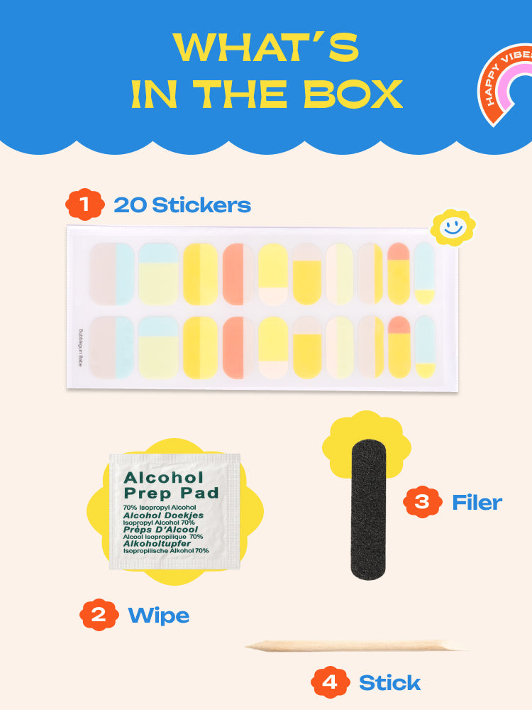 Bubblegum Babe - ROS Beauty Nail Stickers