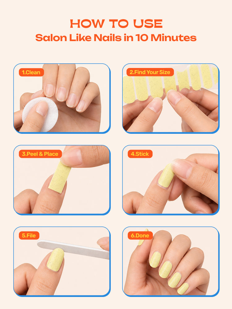 Glazy Daisy - ROS Beauty Nail Stickers