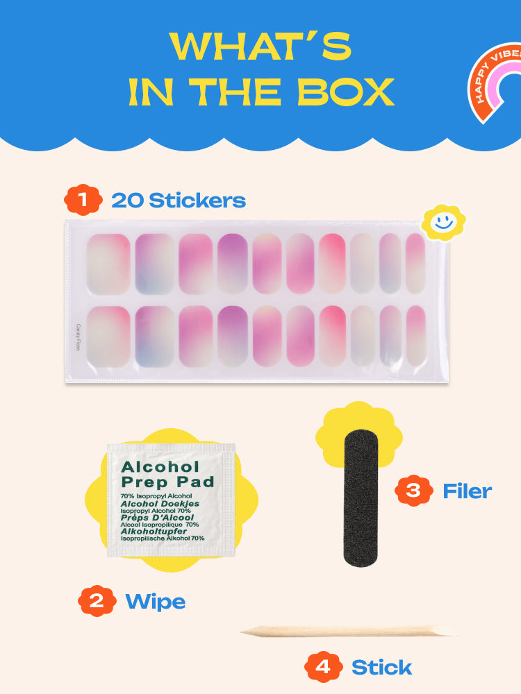 Candy Floss - ROS Beauty Nail Stickers