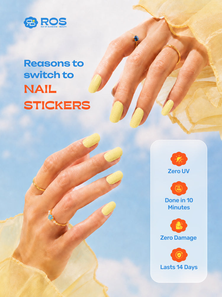 Glazy Daisy - ROS Beauty Nail Stickers