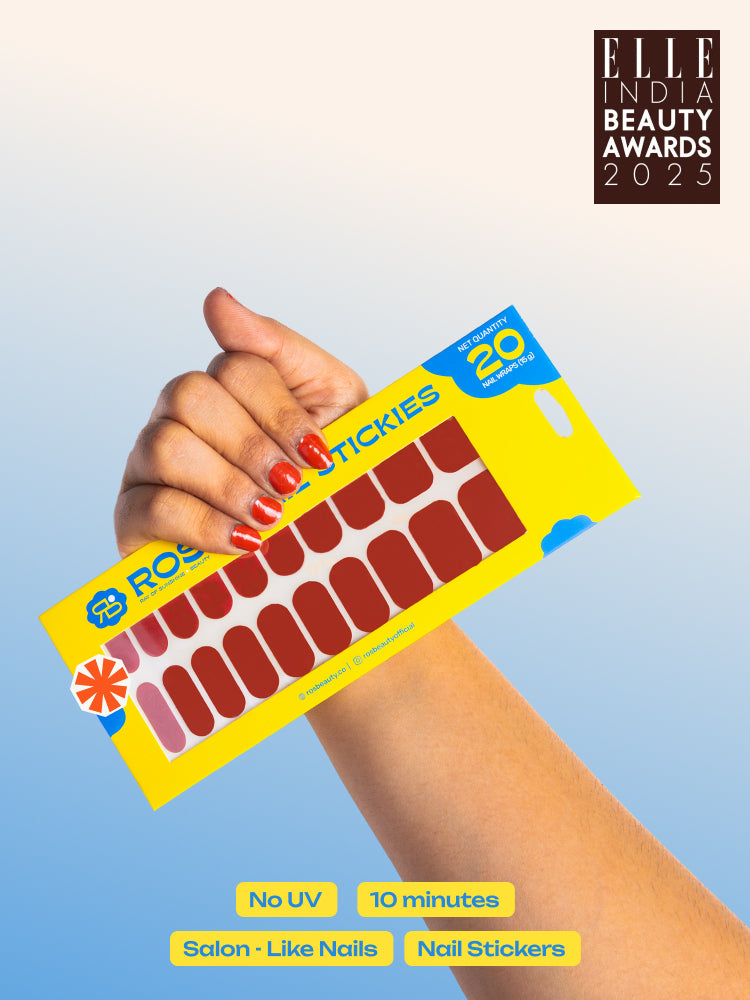 Burgundy Bliss - ROS Beauty Nail Stickers