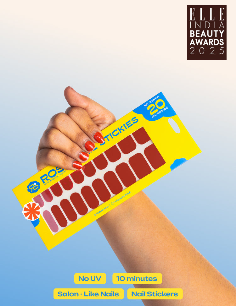 Burgundy Bliss - ROS Beauty Nail Stickers