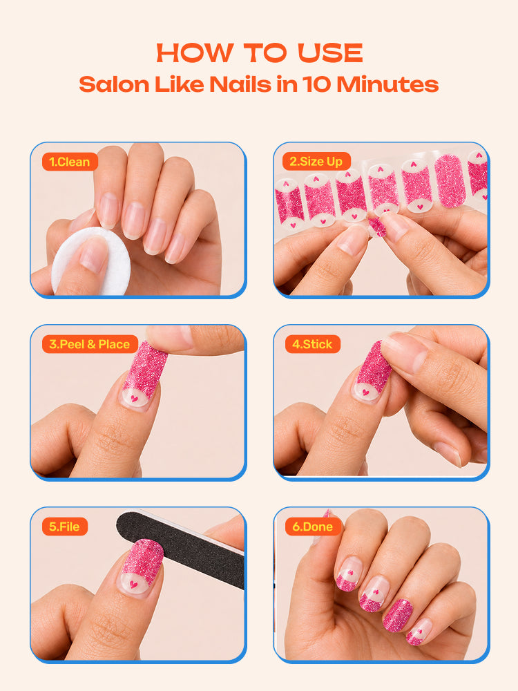 Love is in The Air - ROS Beauty Nail Stickers