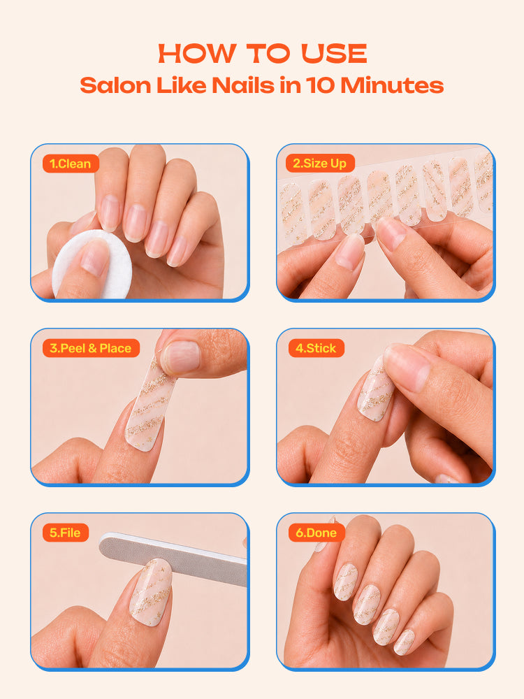 Luminescent - ROS Beauty Nail Stickers