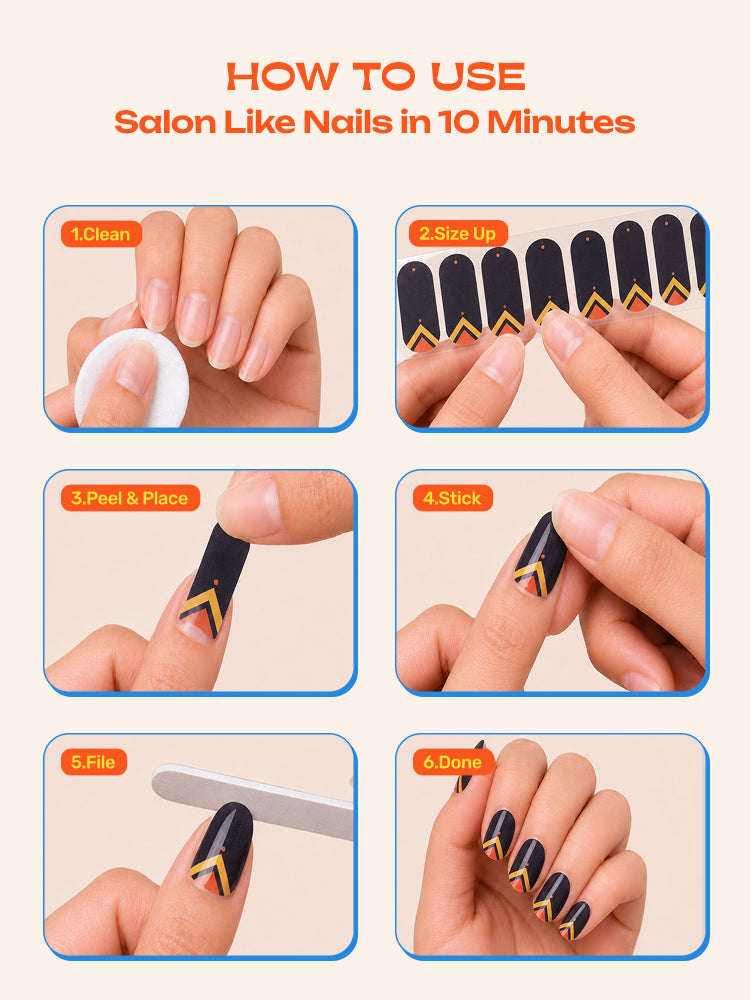Midnight Mischief - ROS Beauty Nail Stickers