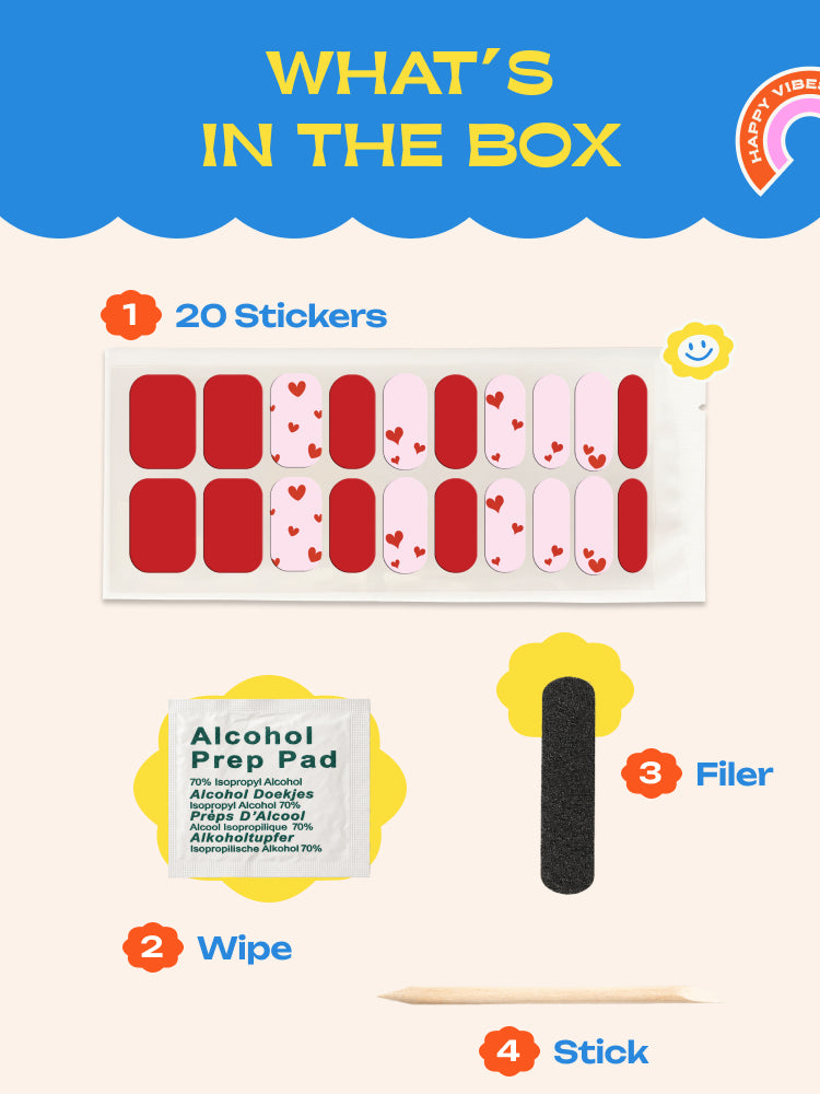 On Cloud Wine - ROS Beauty Nail Stickers