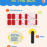 On Cloud Wine - ROS Beauty Nail Stickers