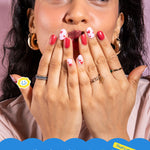 On Cloud Wine - ROS Beauty Nail Stickers