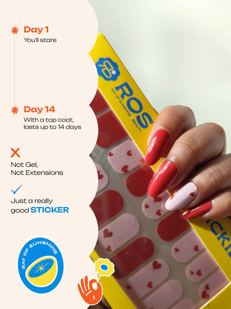 On Cloud Wine - ROS Beauty Nail Stickers
