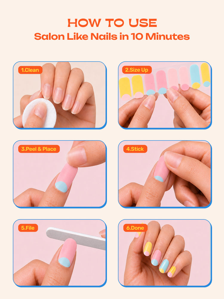 Pastel Me Up - ROS Beauty Nail Stickers