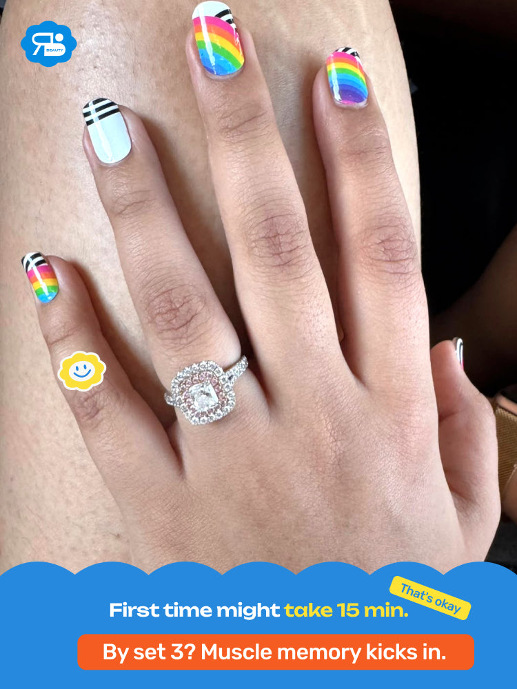 Rainbow - ROS Beauty Nail Stickers