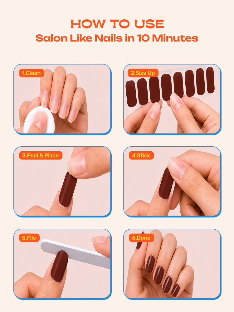 Velvet Truffle - ROS Beauty Nail Stickers