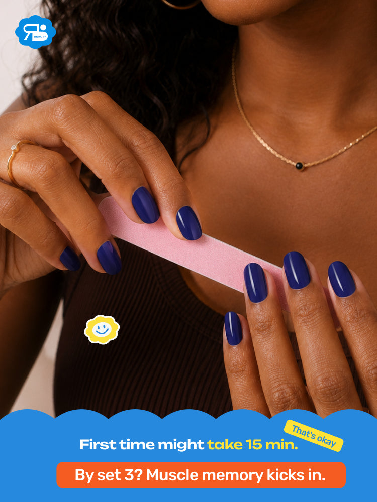 Peek-a-Blue - ROS Beauty Nail Stickers