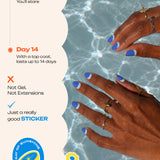 Vintage Blue - ROS Beauty Nail Stickers