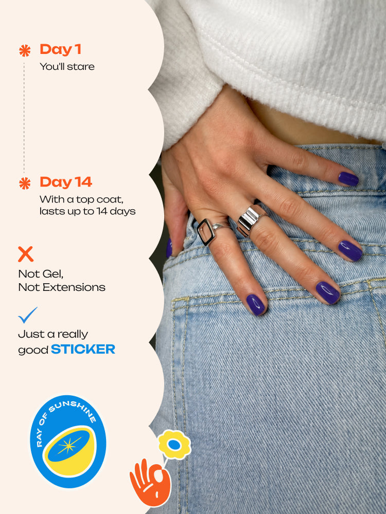 Peek-a-Blue - ROS Beauty Nail Stickers