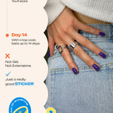 Peek-a-Blue - ROS Beauty Nail Stickers