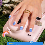 Vintage Blue - ROS Beauty Nail Stickers