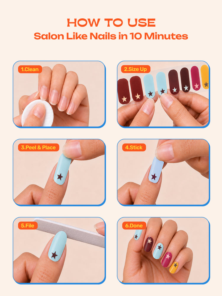 Walk of Fame - ROS Beauty Nail Stickers