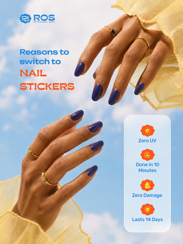 Peek-a-Blue - ROS Beauty Nail Stickers
