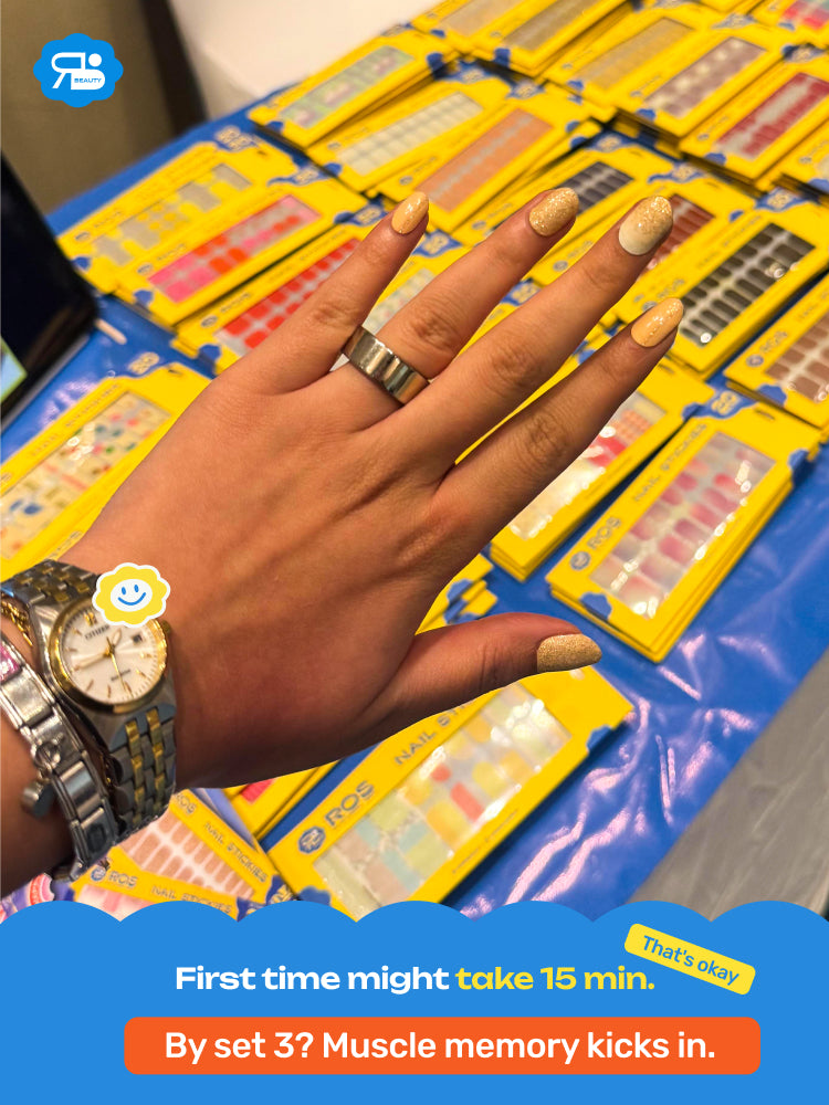 Golden Glow - ROS Beauty Nail Stickers