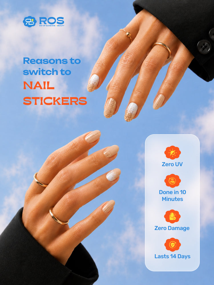 Golden Glow - ROS Beauty Nail Stickers