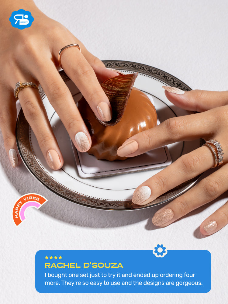 Golden Glow - ROS Beauty Nail Stickers