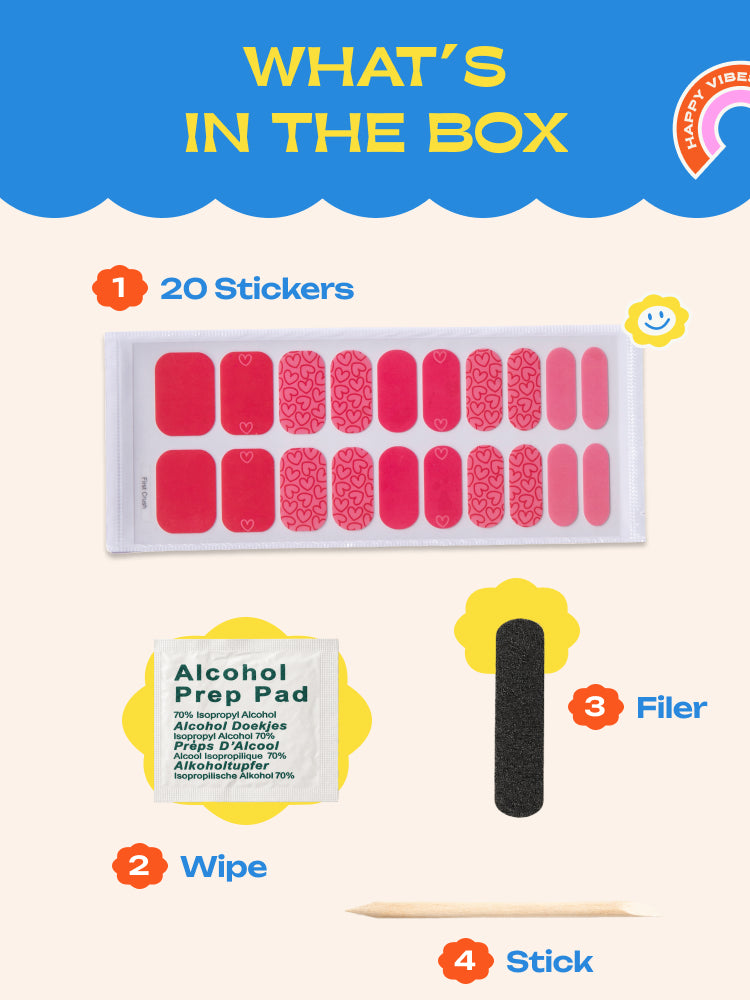 First Crush - ROS Beauty Nail Stickers