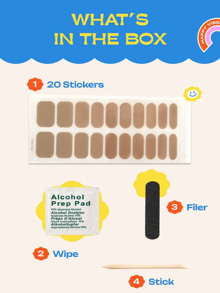 Toasty Taupe - ROS Beauty Nail Stickers