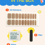 Toasty Taupe - ROS Beauty Nail Stickers