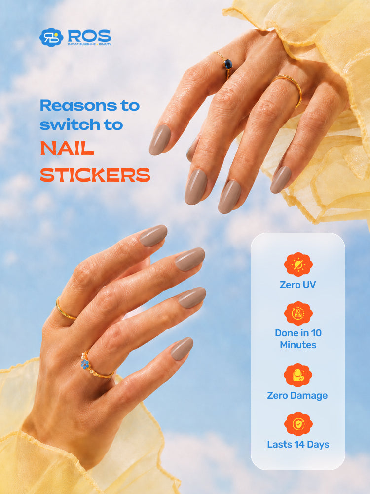 Toasty Taupe - ROS Beauty Nail Stickers