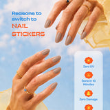 Toasty Taupe - ROS Beauty Nail Stickers