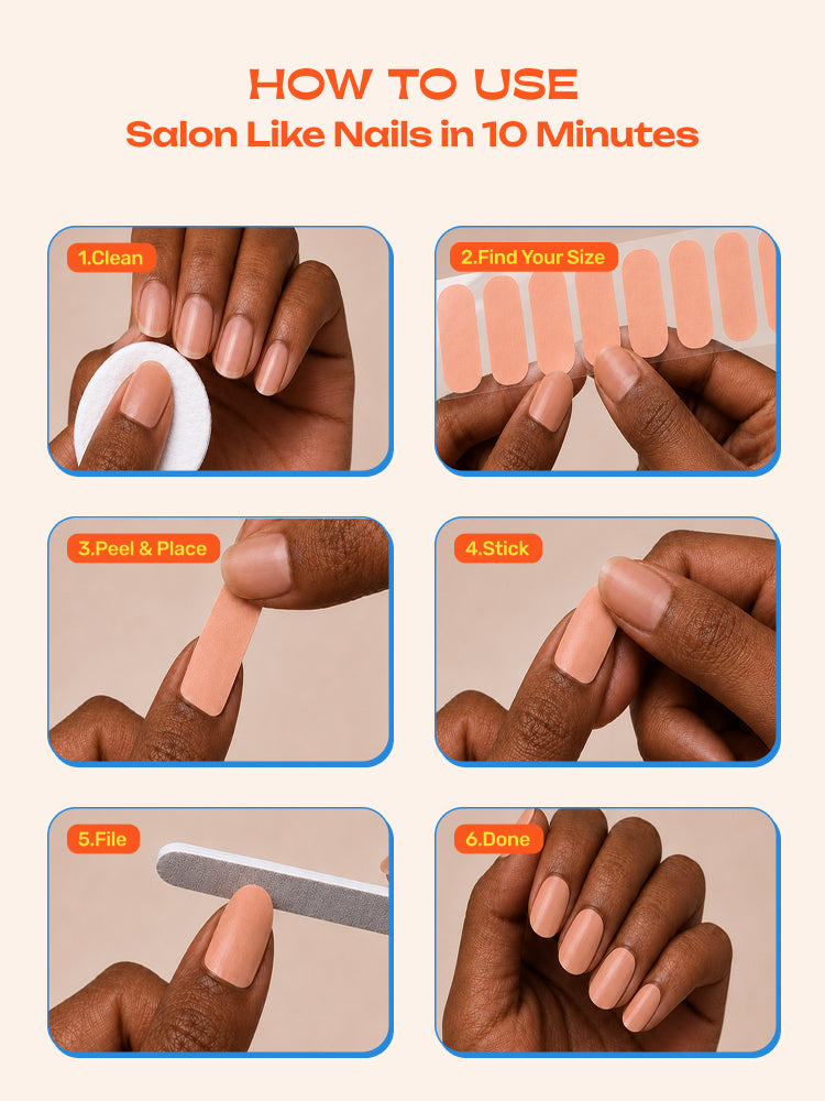 Au Natural - ROS Beauty Nail Stickers
